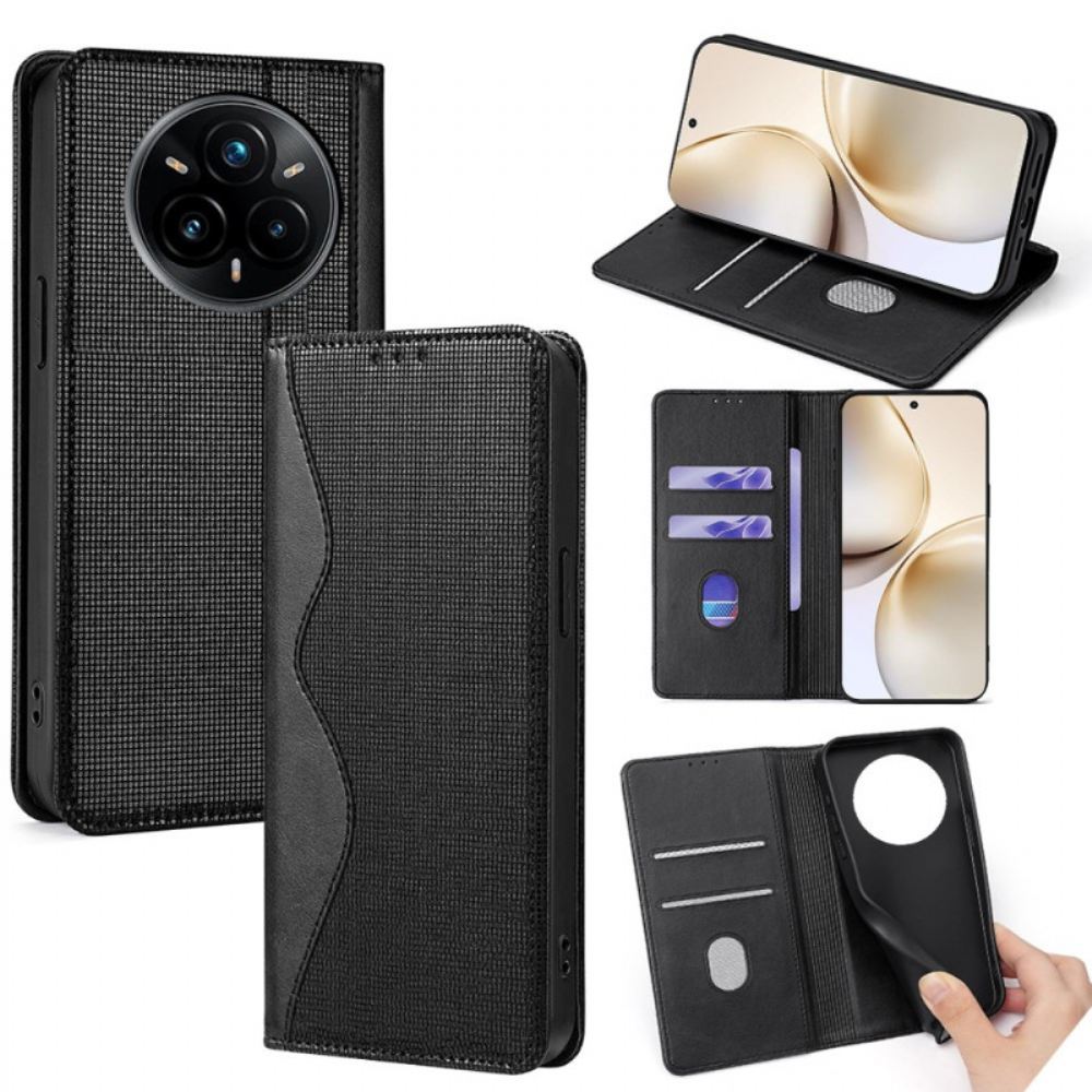 Kožené Pouzdro Realme 14 Pro 5g Kryty Na Mobil Vlnitý Design