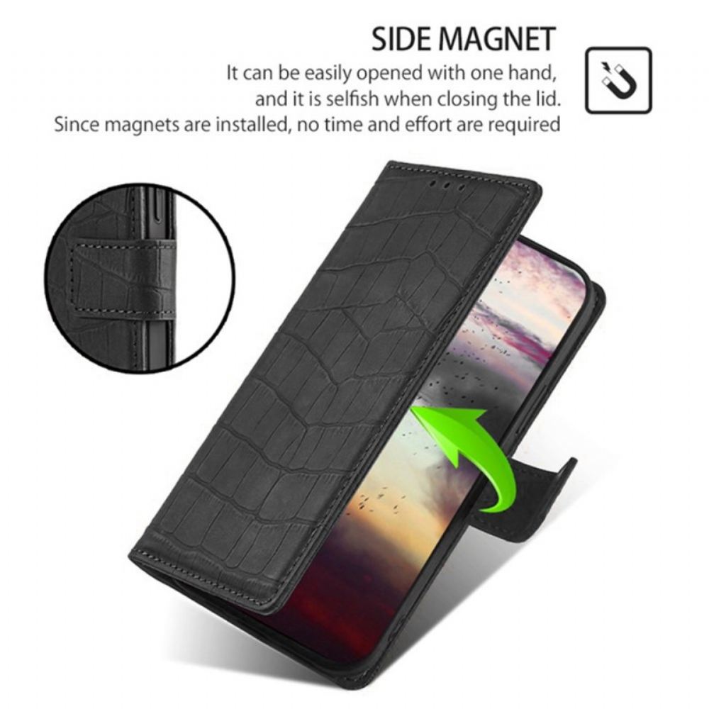 Kožený Kryt Realme 14 Pro 5g Krokodýlí Styl