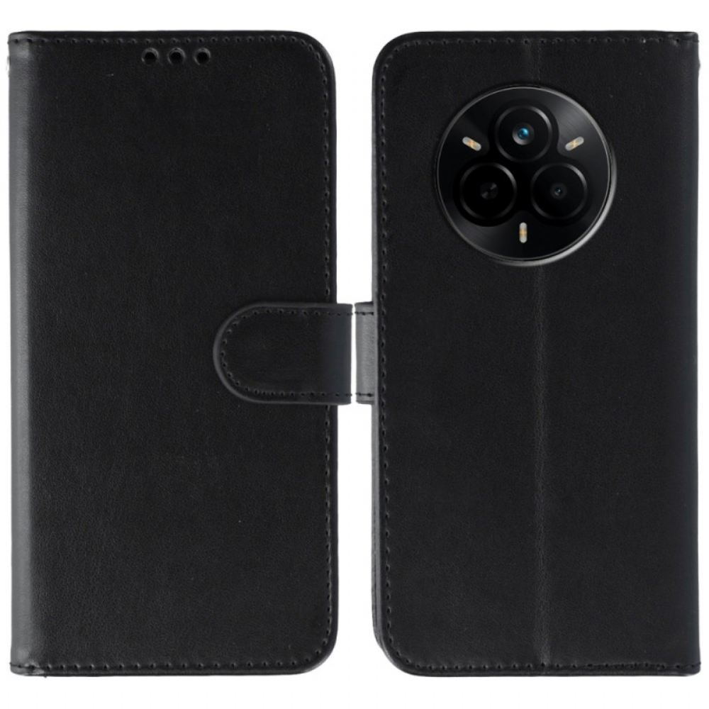 Kožený Kryt Realme 14 Pro 5g Měsíční Chrom