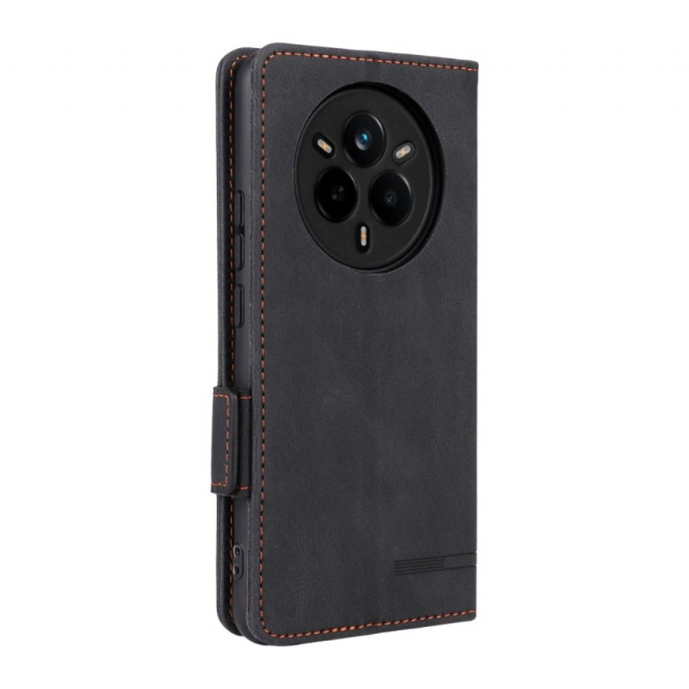 Kožený Kryt Realme 14 Pro 5g Retro Semišový Efekt