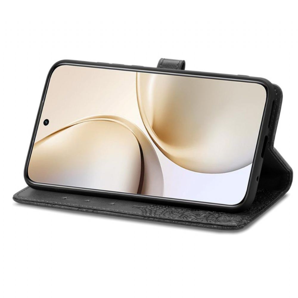 Kožený Kryt Realme 14 Pro 5g Sluneční Mandala