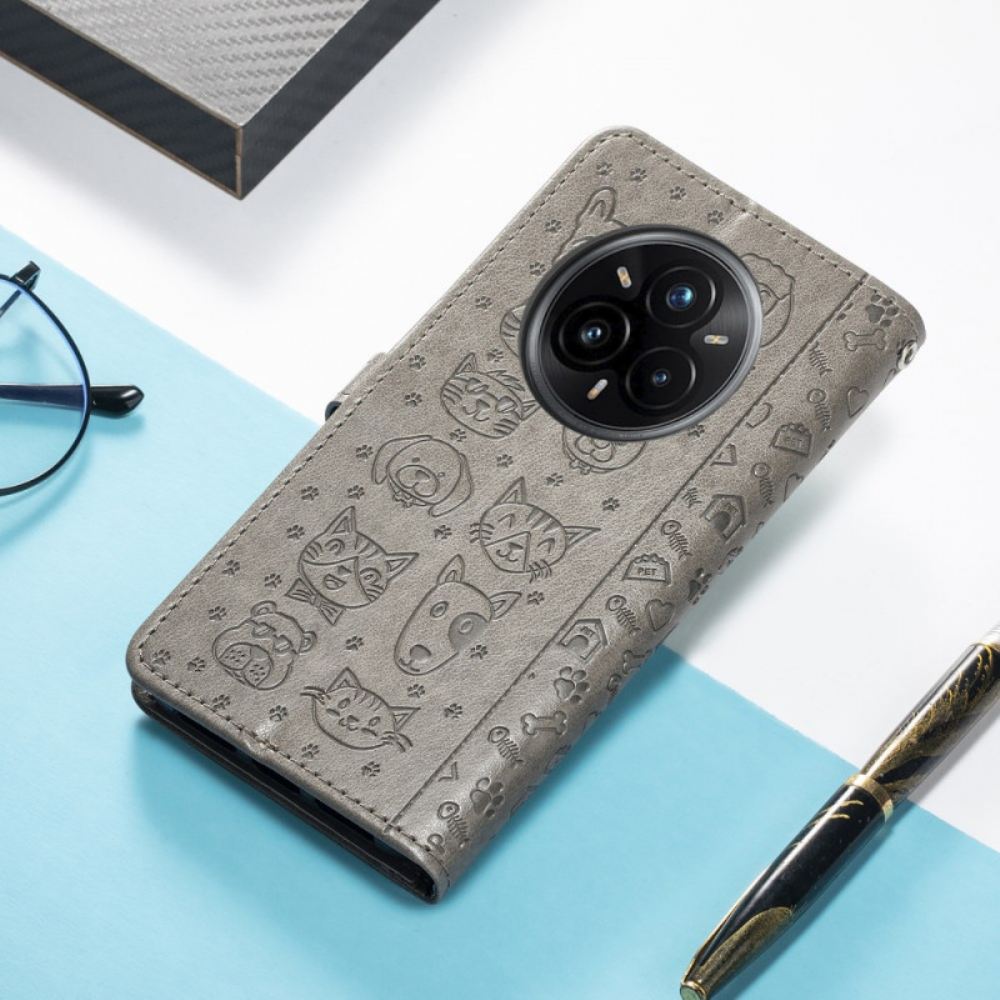 Peněženková Pouzdra Realme 14 Pro 5g Kryty Na Mobil Animovaná Zvířata