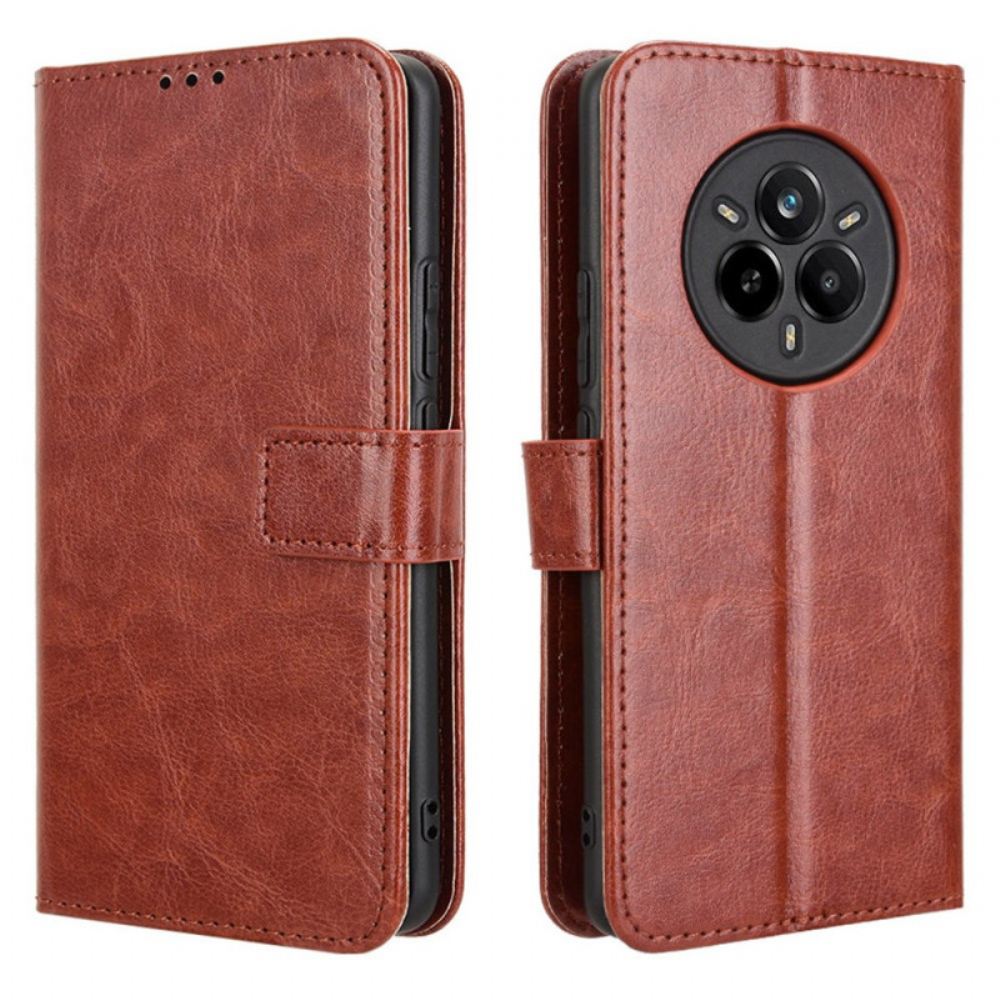 Peněženková Pouzdra Realme 14 Pro 5g Kryty Na Mobil Okázalá Umělá Kůže