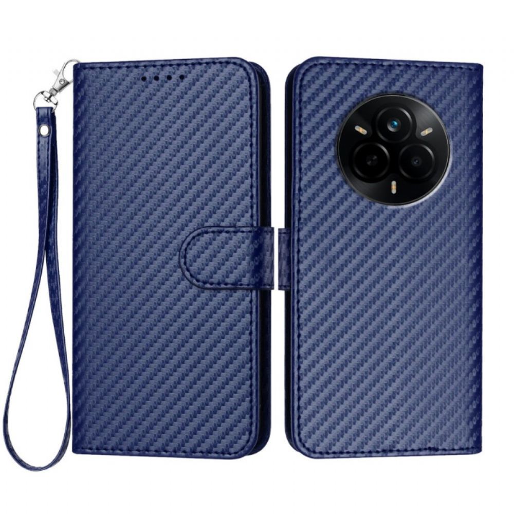 Peněženková Pouzdra Realme 14 Pro 5g Kryty Na Mobil Uhlíková Vlákna