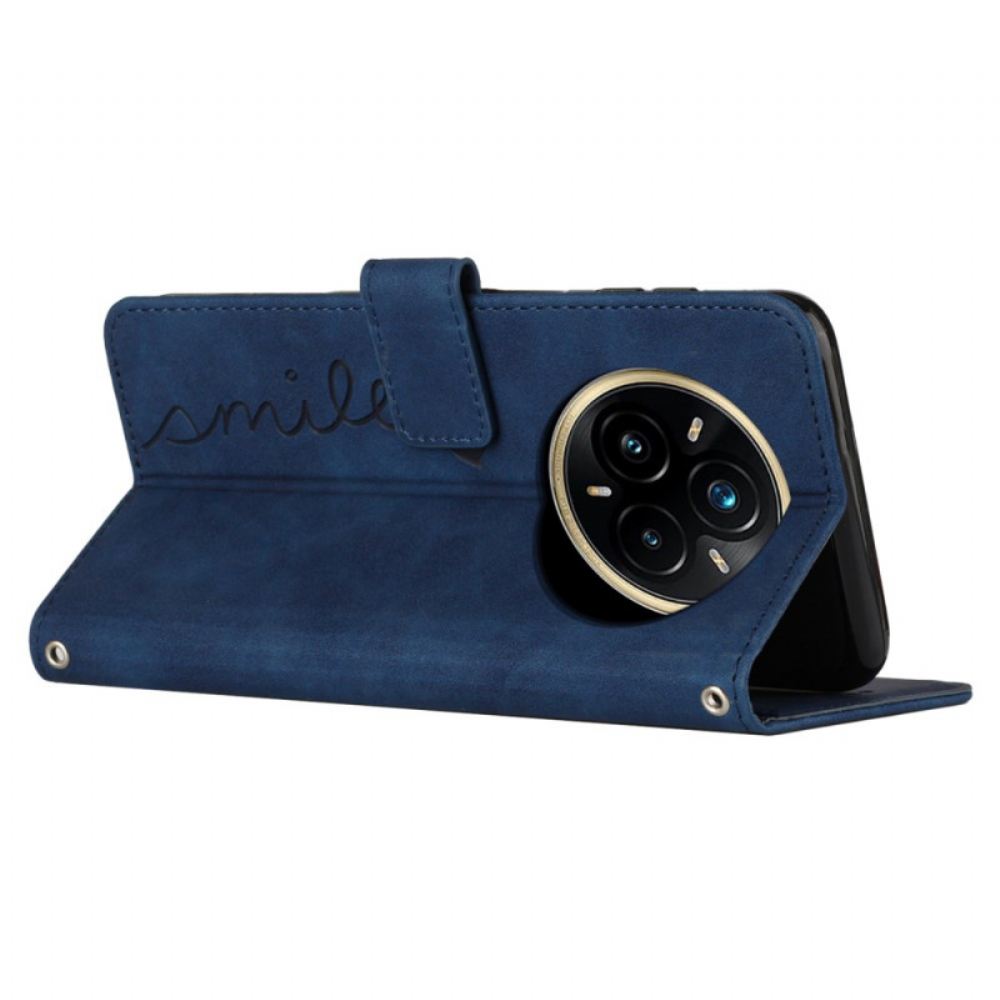 Peněženková Pouzdra Realme 14 Pro 5g Úsměv S Páskem