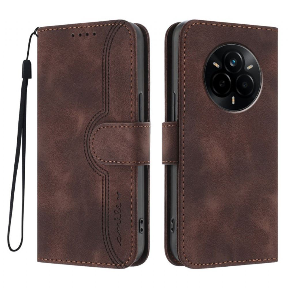 Peněženková Pouzdra Realme 14 Pro 5g Úsměv Ve Tvaru Srdce