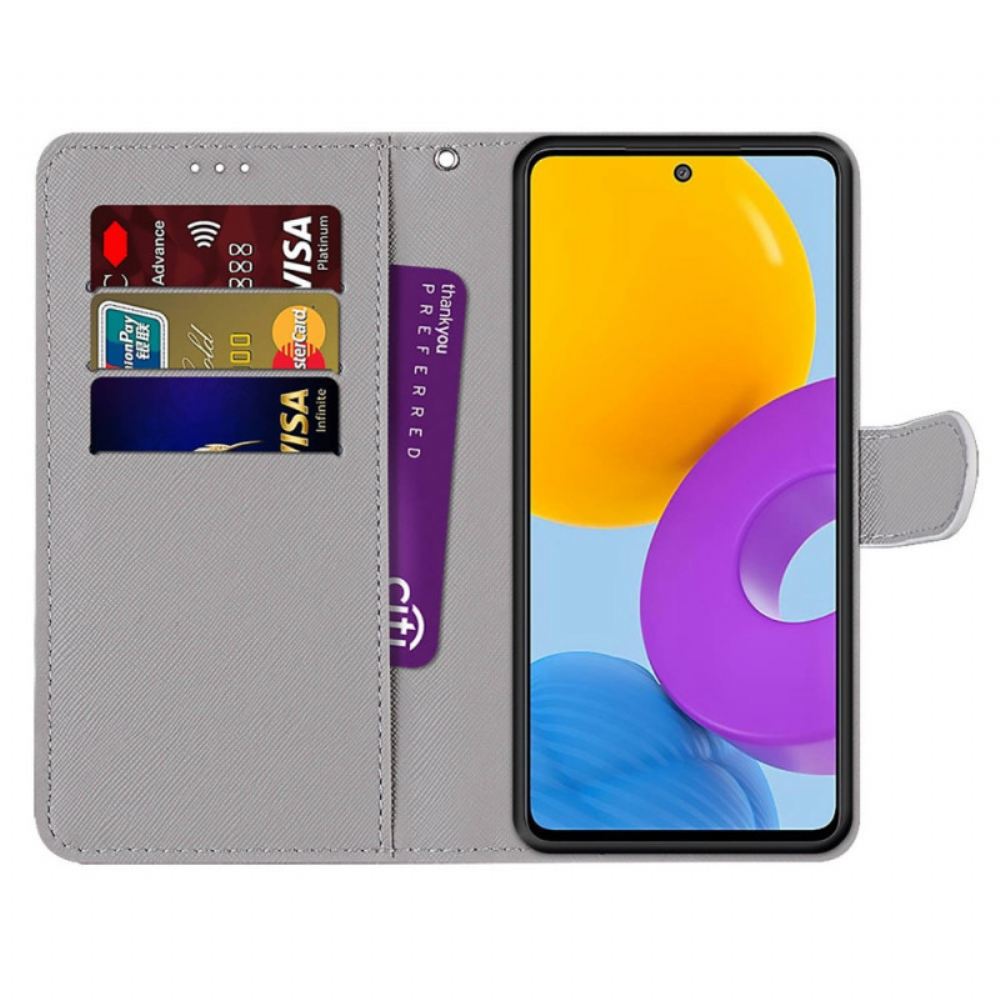 Flipové Pouzdro Na Samsung Galaxy M52 5G Eiffelova Věž Soumraku