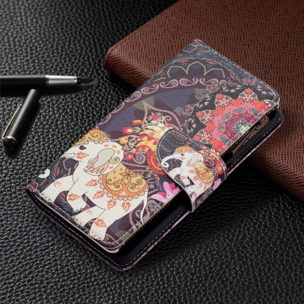 Flipové Pouzdro Na Samsung Galaxy M52 5G Hinduistický Slon