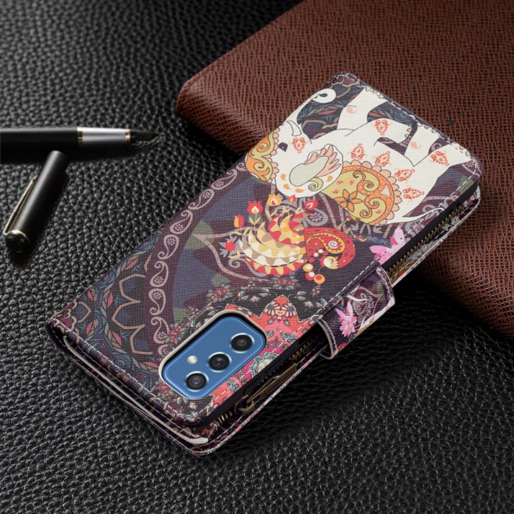 Flipové Pouzdro Na Samsung Galaxy M52 5G Hinduistický Slon