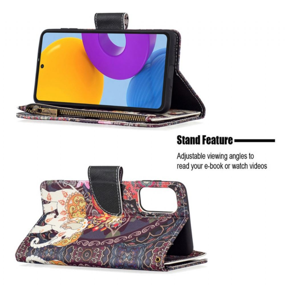 Flipové Pouzdro Na Samsung Galaxy M52 5G Hinduistický Slon