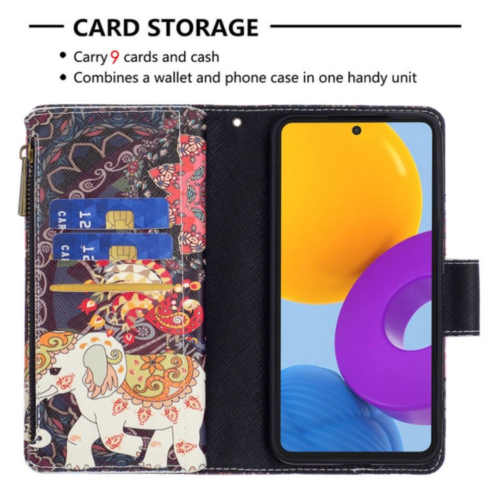 Flipové Pouzdro Na Samsung Galaxy M52 5G Hinduistický Slon