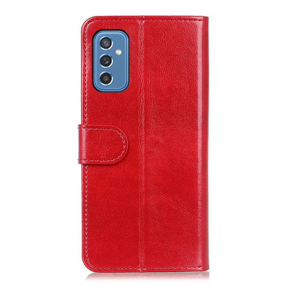 Flipové Pouzdro Na Samsung Galaxy M52 5G Klasický Kožený Efekt