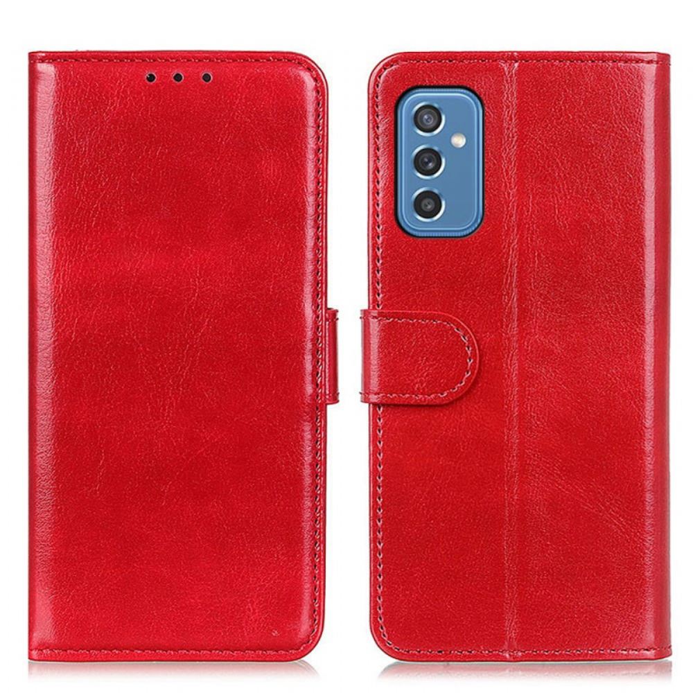 Flipové Pouzdro Na Samsung Galaxy M52 5G Klasický Kožený Efekt
