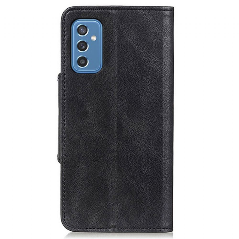 Flipové Pouzdro Na Samsung Galaxy M52 5G Knoflíček Z Umělé Kůže