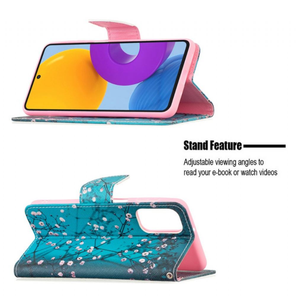 Flipové Pouzdro Na Samsung Galaxy M52 5G Kvetoucí Strom