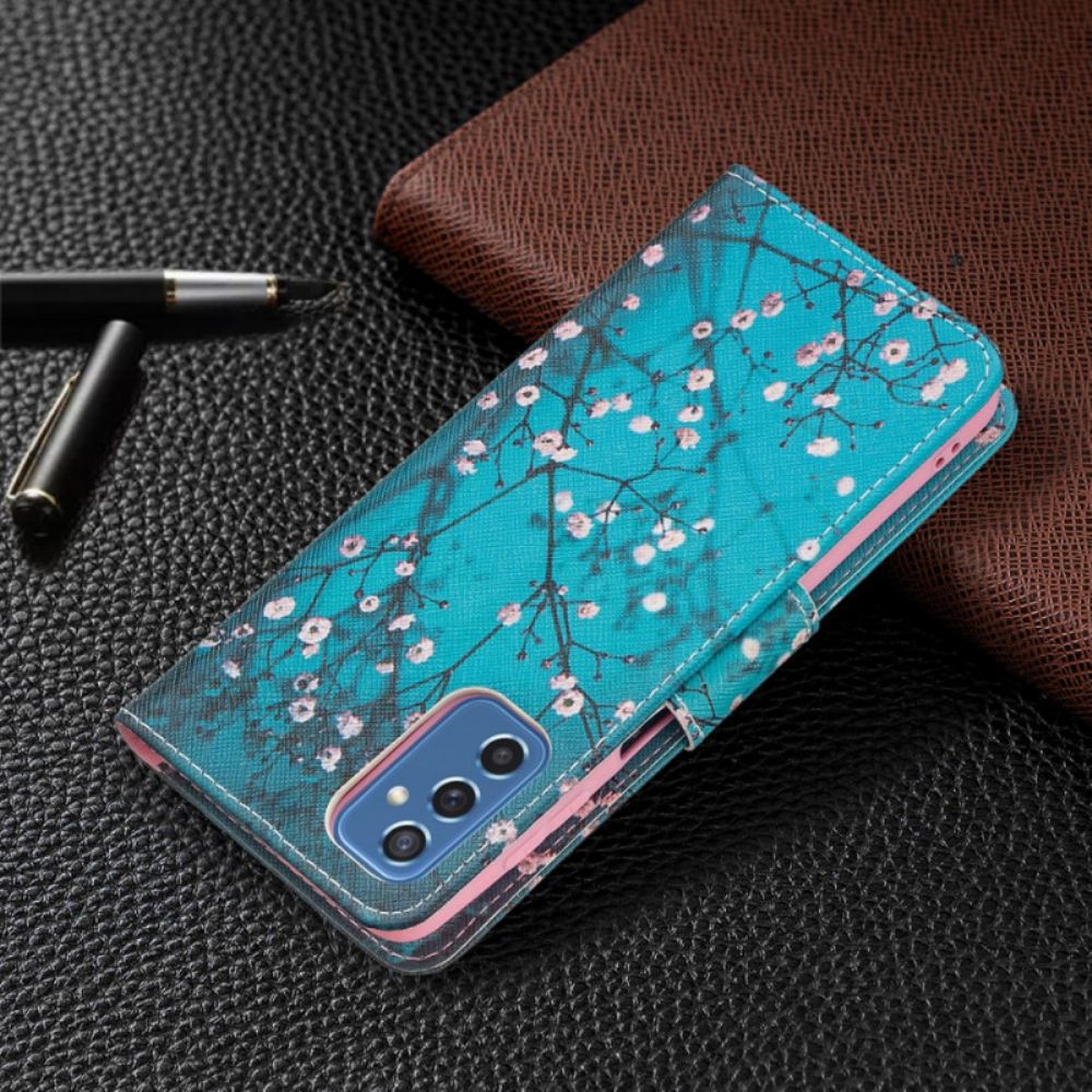 Flipové Pouzdro Na Samsung Galaxy M52 5G Kvetoucí Strom