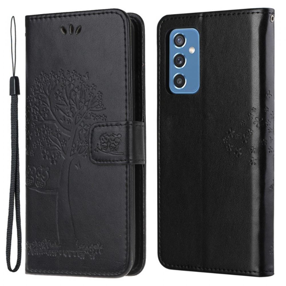 Flipové Pouzdro Na Samsung Galaxy M52 5G Na Lana Strom A Sovy