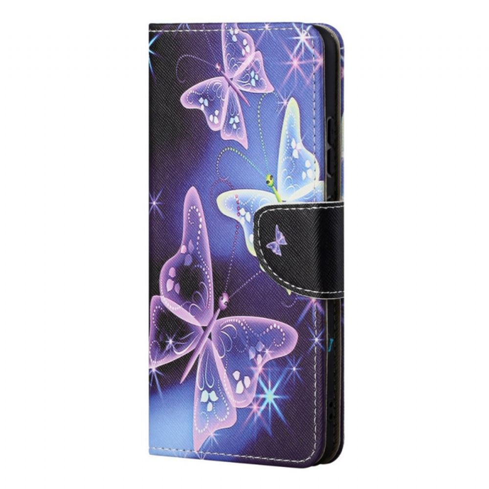 Flipové Pouzdro Na Samsung Galaxy M52 5G Moderní Motýl