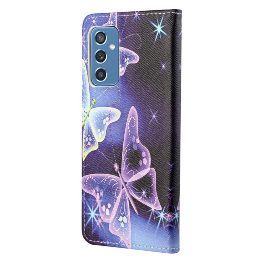 Flipové Pouzdro Na Samsung Galaxy M52 5G Moderní Motýl