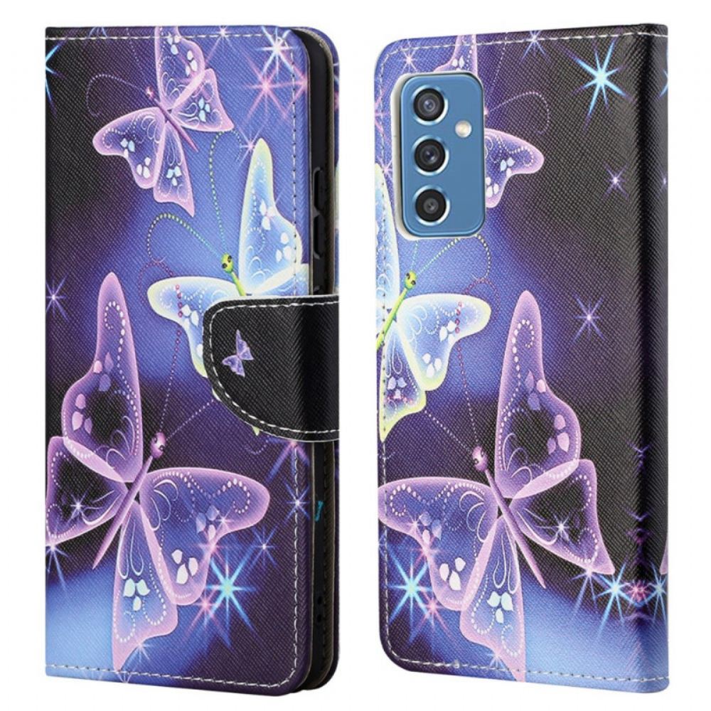 Flipové Pouzdro Na Samsung Galaxy M52 5G Moderní Motýl