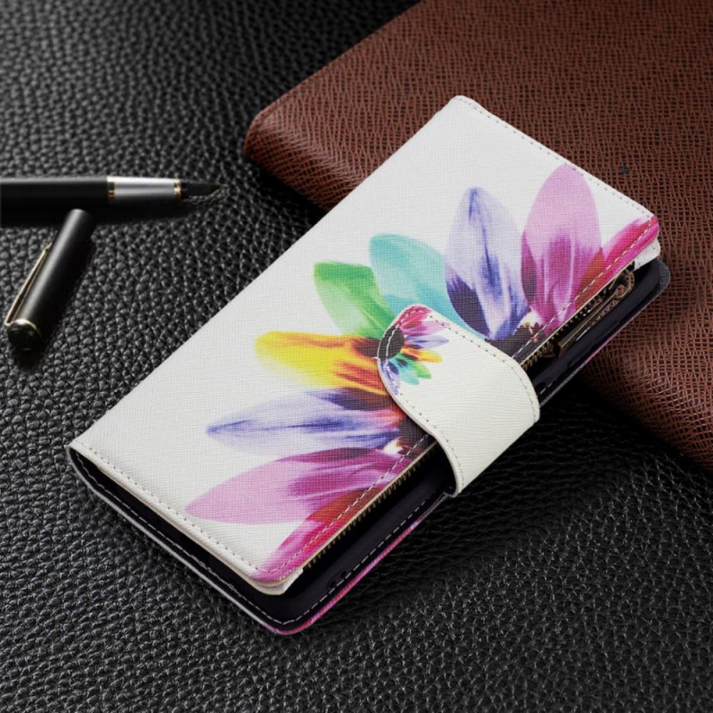 Flipové Pouzdro Na Samsung Galaxy M52 5G Peněženka S Různobarevnými Lístky