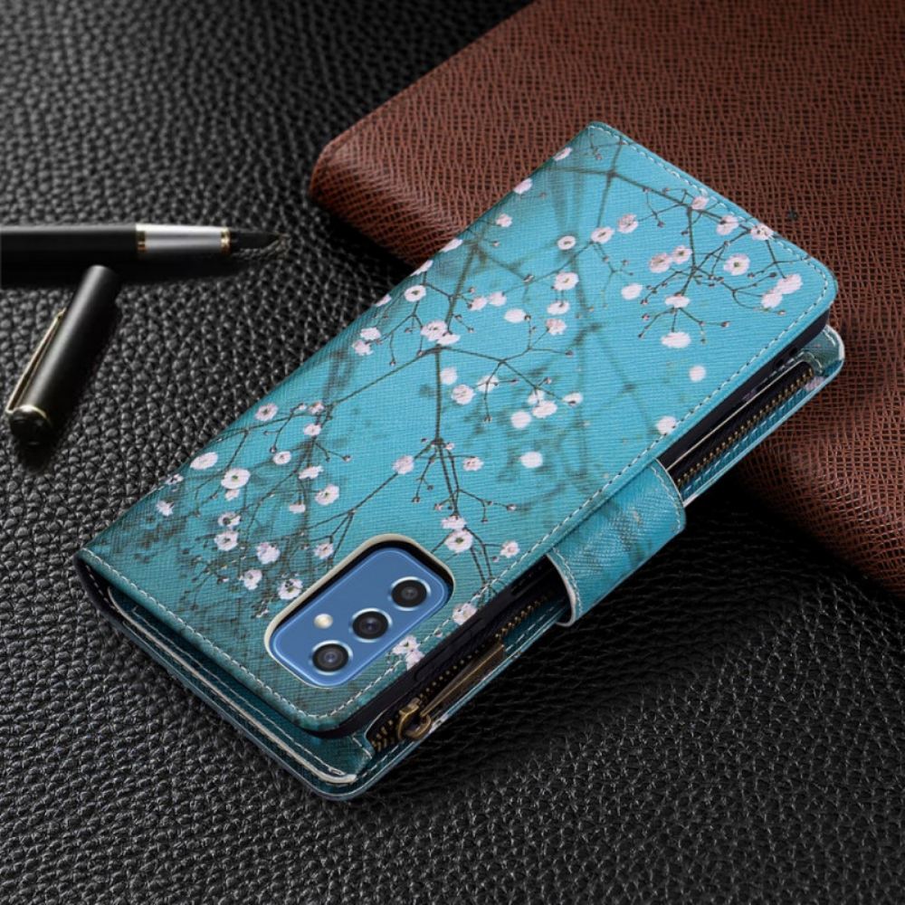 Flipové Pouzdro Na Samsung Galaxy M52 5G Půlnoční Konvalinka