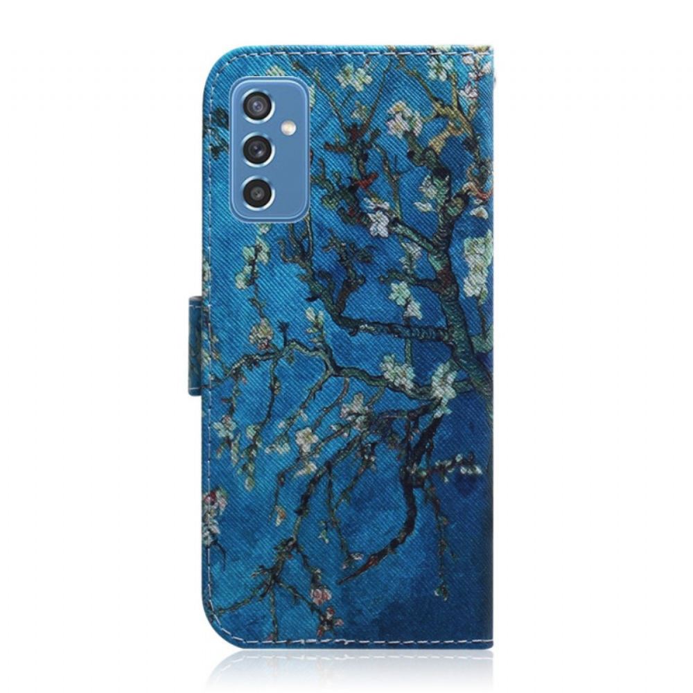 Flipové Pouzdro Na Samsung Galaxy M52 5G Půlnoční Konvalinka
