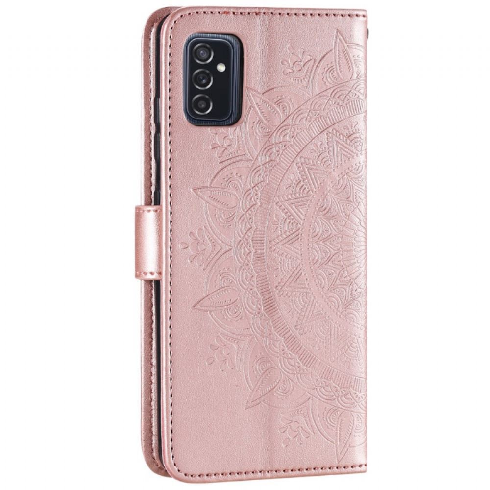 Flipové Pouzdro Na Samsung Galaxy M52 5G Sluneční Mandala