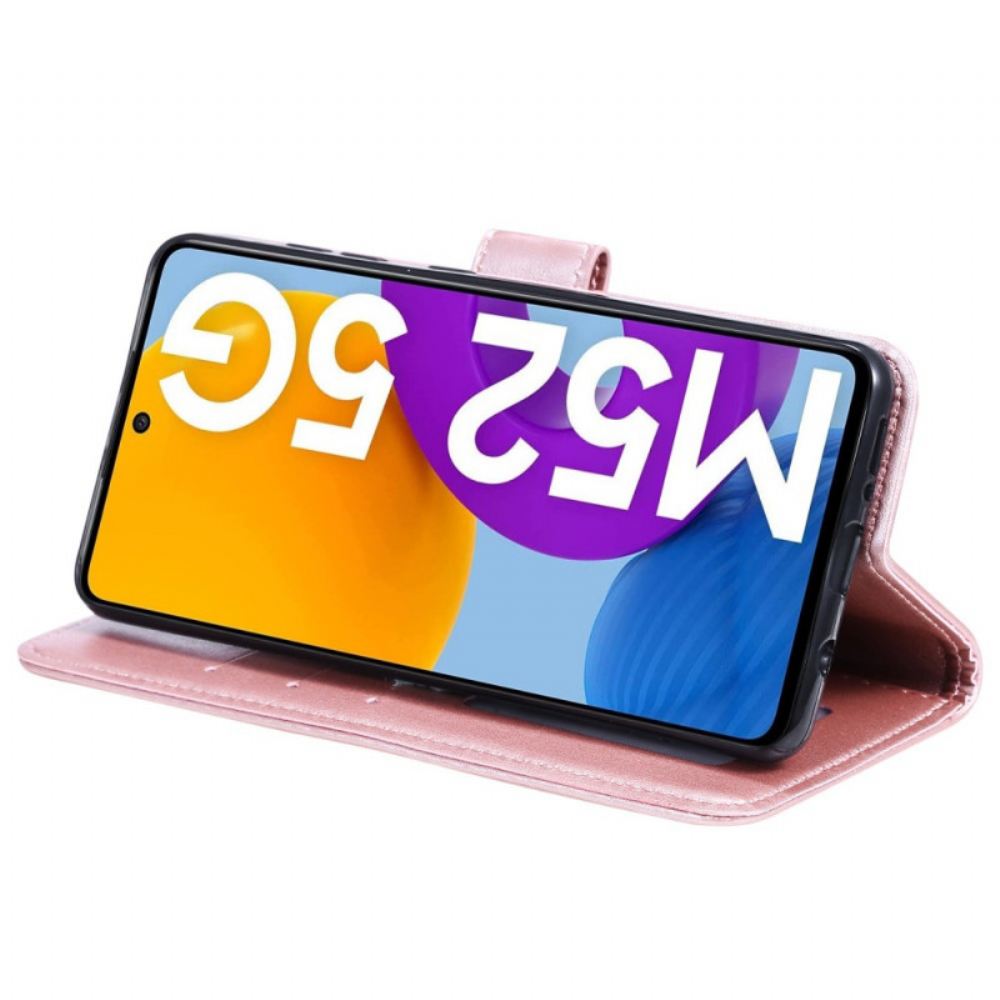 Flipové Pouzdro Na Samsung Galaxy M52 5G Sluneční Mandala