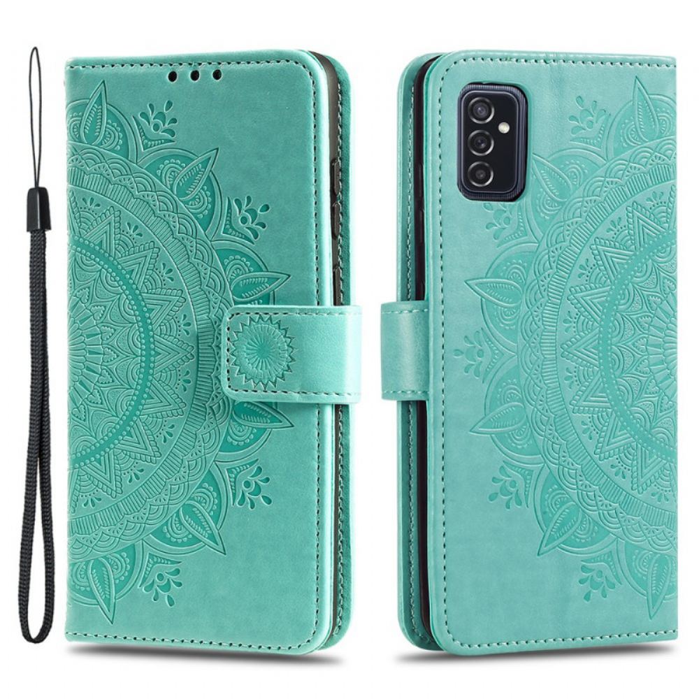 Flipové Pouzdro Na Samsung Galaxy M52 5G Sluneční Mandala