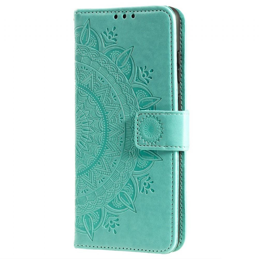 Flipové Pouzdro Na Samsung Galaxy M52 5G Sluneční Mandala