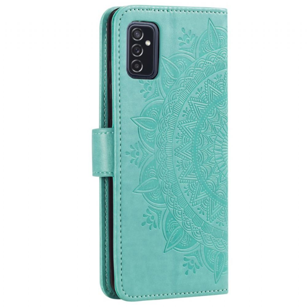 Flipové Pouzdro Na Samsung Galaxy M52 5G Sluneční Mandala
