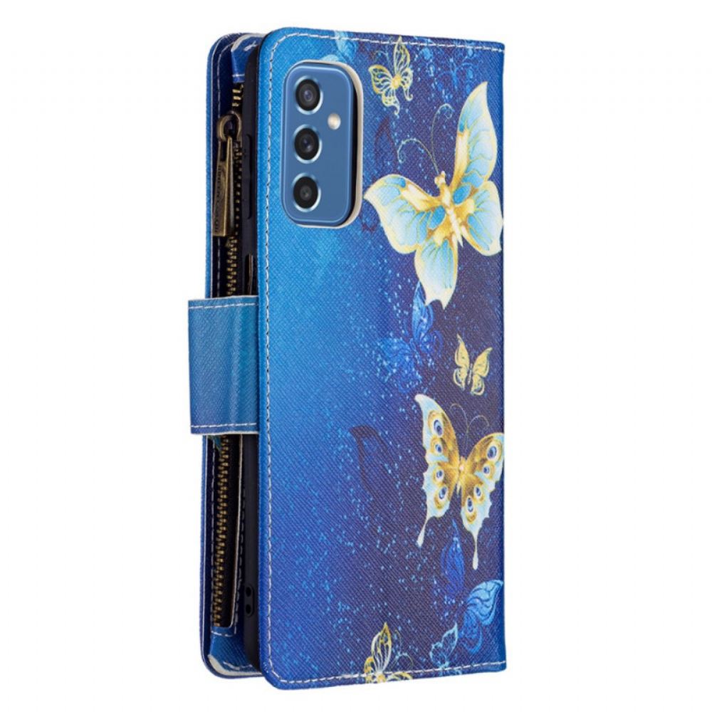 Flipové Pouzdro Na Samsung Galaxy M52 5G Vodní Motýli