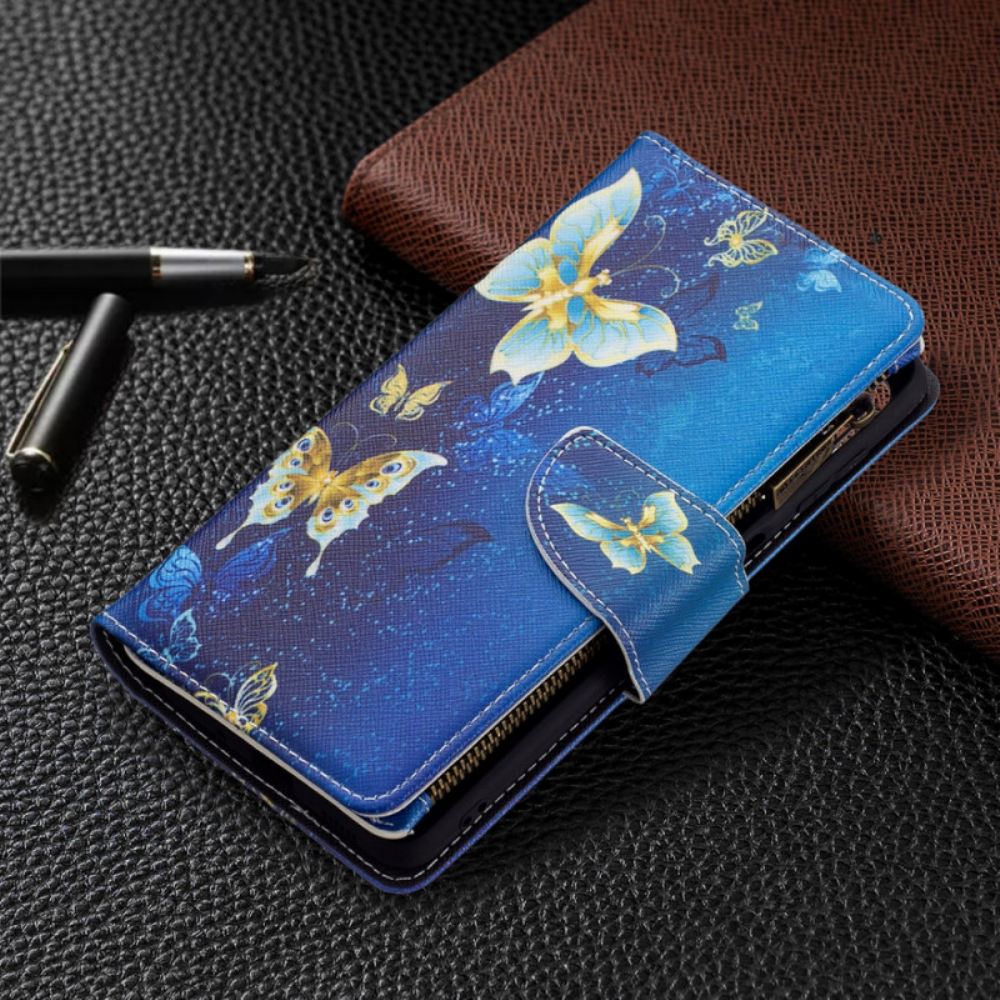 Flipové Pouzdro Na Samsung Galaxy M52 5G Vodní Motýli