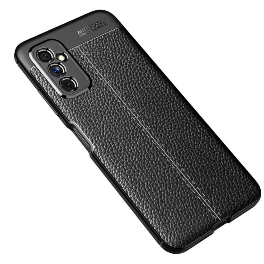 Kryty Na Mobil Na Samsung Galaxy M52 5G Efekt Kůže Litchi S Dvojitou Linií
