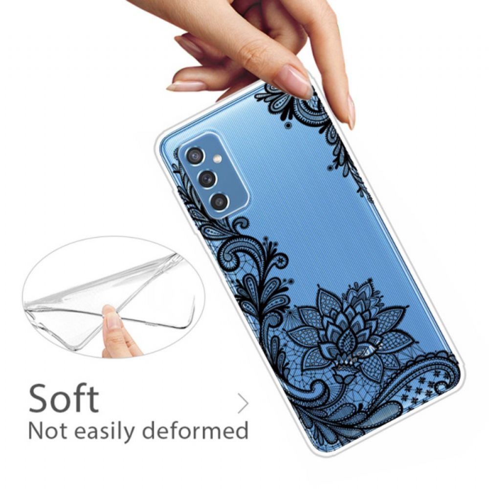 Kryty Na Mobil Na Samsung Galaxy M52 5G Vyšívané Květiny