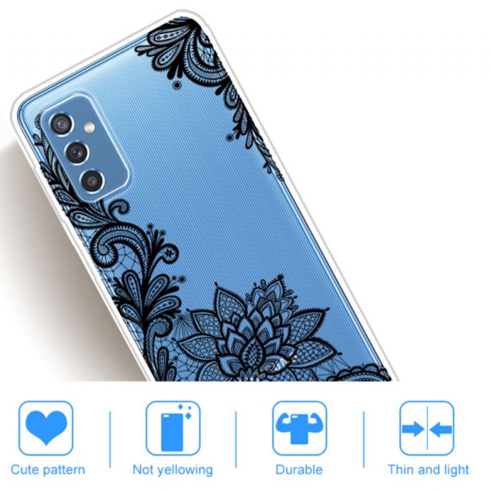 Kryty Na Mobil Na Samsung Galaxy M52 5G Vyšívané Květiny