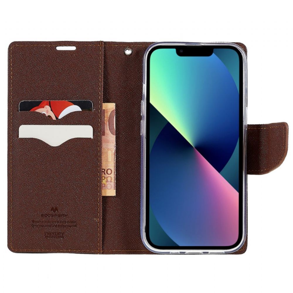 Flipové Pouzdro Na iPhone 14 Bicolor Merkur Goospery