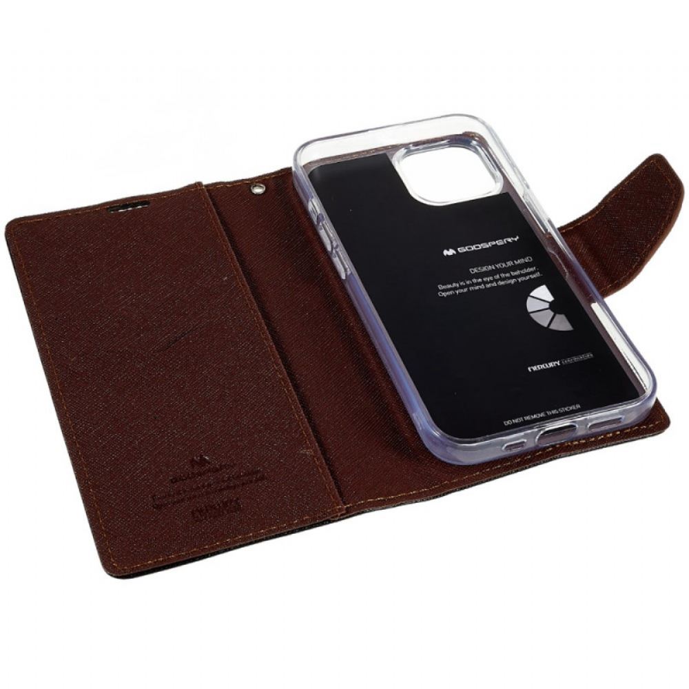 Flipové Pouzdro Na iPhone 14 Bicolor Merkur Goospery
