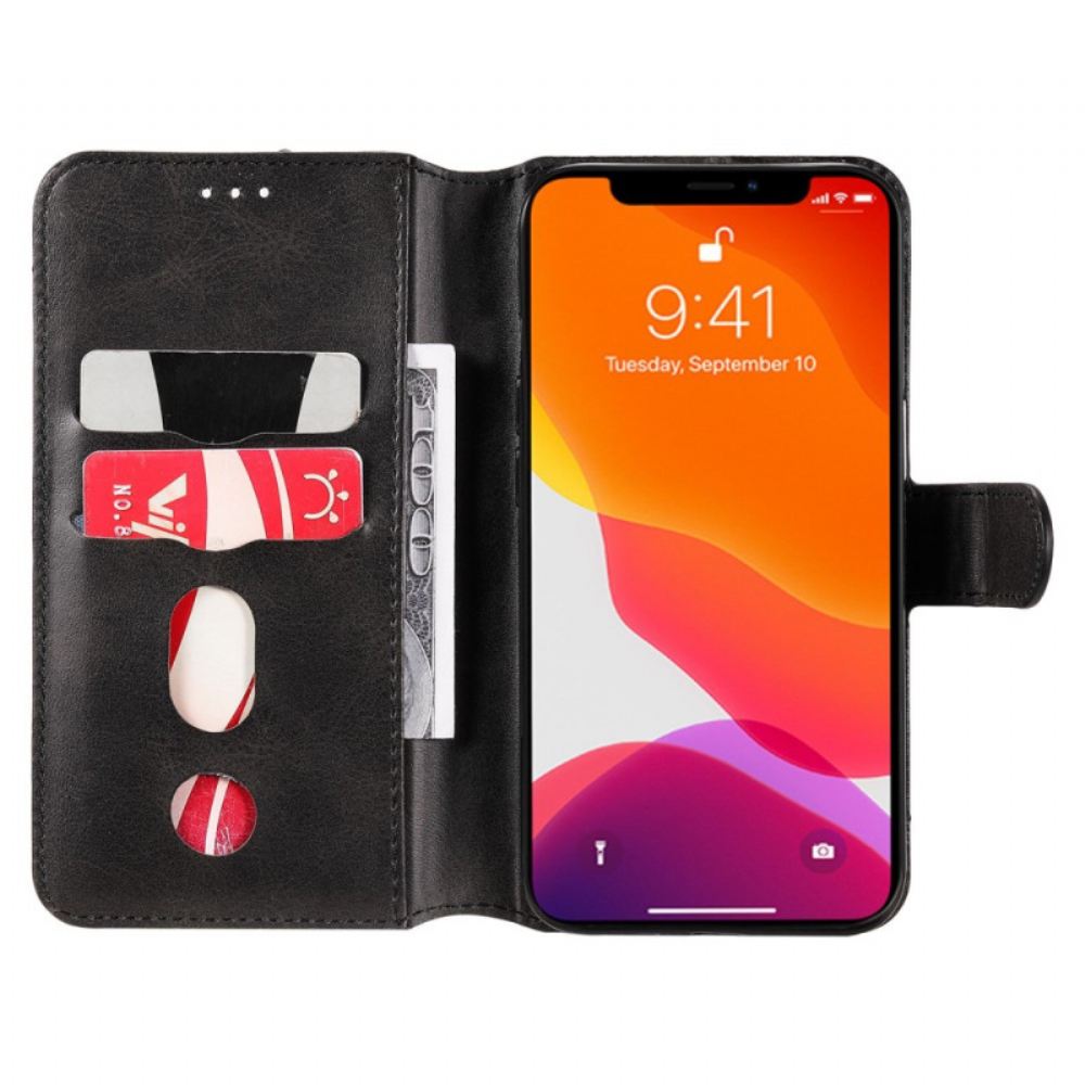 Flipové Pouzdro Na iPhone 14 Efekt Retro Kůže
