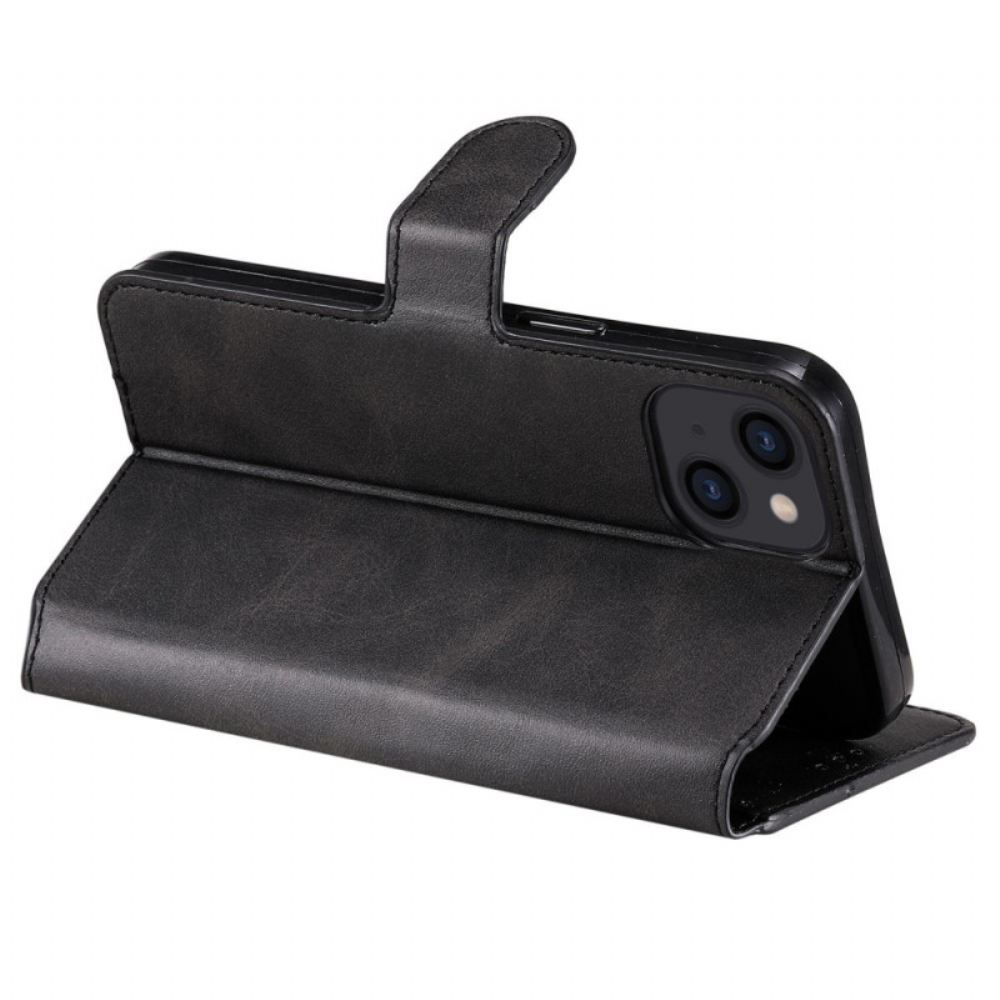 Flipové Pouzdro Na iPhone 14 Efekt Retro Kůže