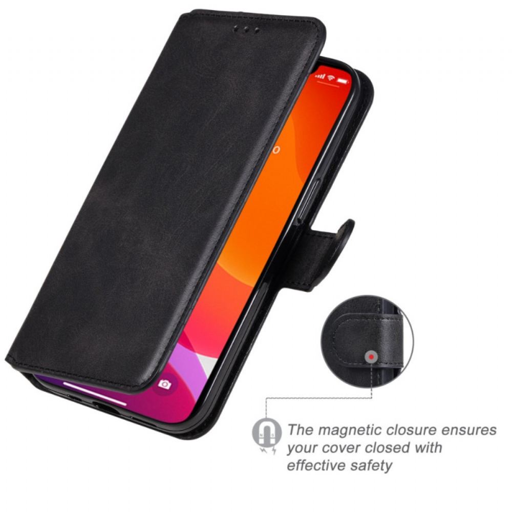Flipové Pouzdro Na iPhone 14 Efekt Retro Kůže