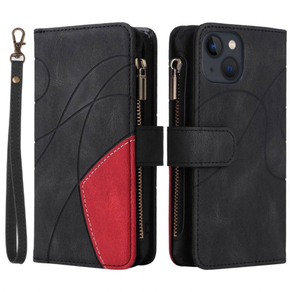 Flipové Pouzdro Na iPhone 14 Peněženkové Pouzdro Multifunkční Peněženka