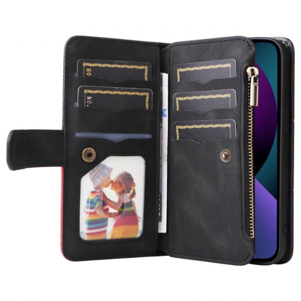 Flipové Pouzdro Na iPhone 14 Peněženkové Pouzdro Multifunkční Peněženka