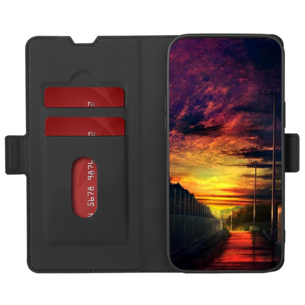 Kožené Pouzdro Na iPhone 14 Dvoubarevná