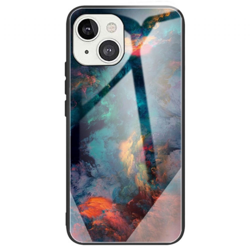 Kryt Na iPhone 14 Akvarelové Tvrzené Sklo