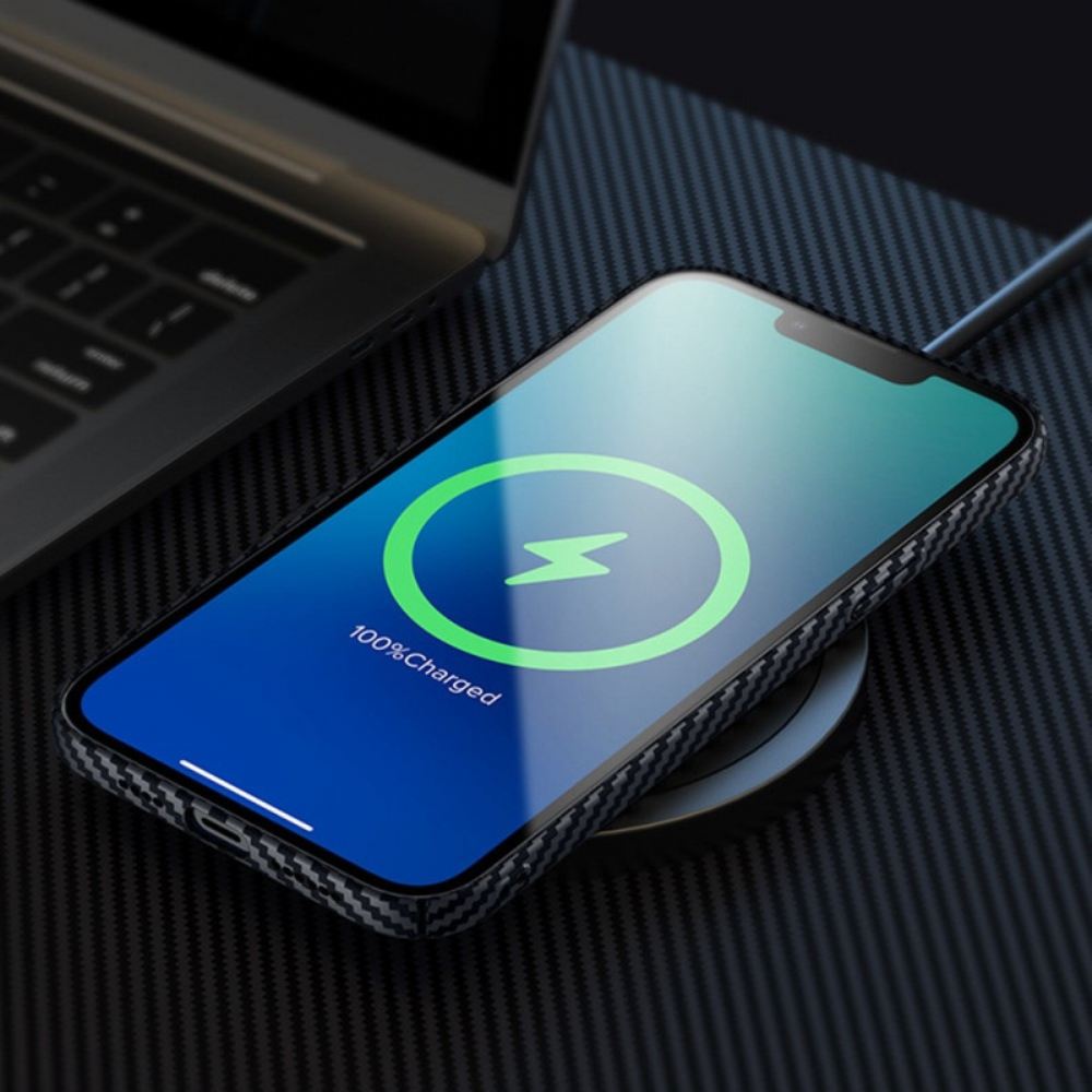Kryt Na iPhone 14 Design Uhlíkových Vláken