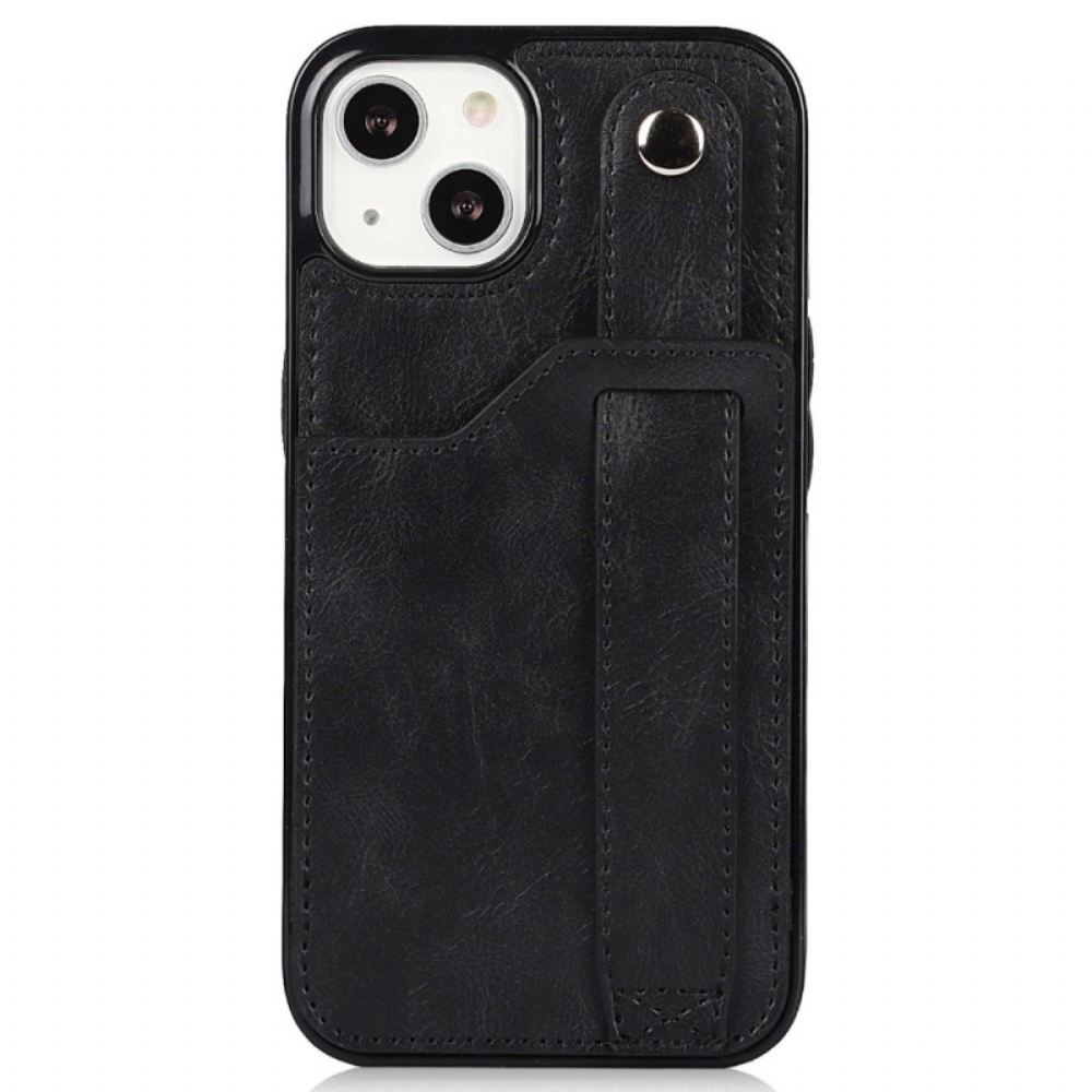 Kryt Na iPhone 14 Držák Rfid Karty S Popruhem