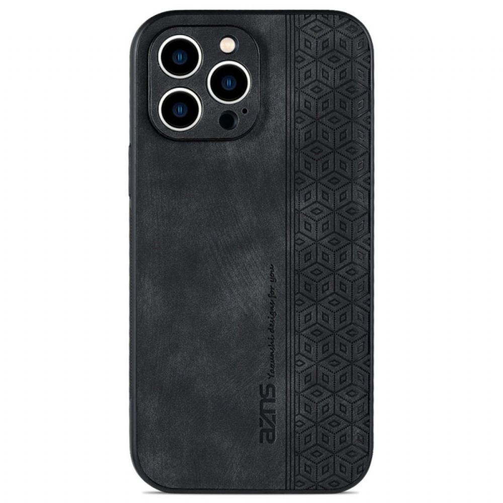 Kryt Na iPhone 14 Kožený Efekt Azns