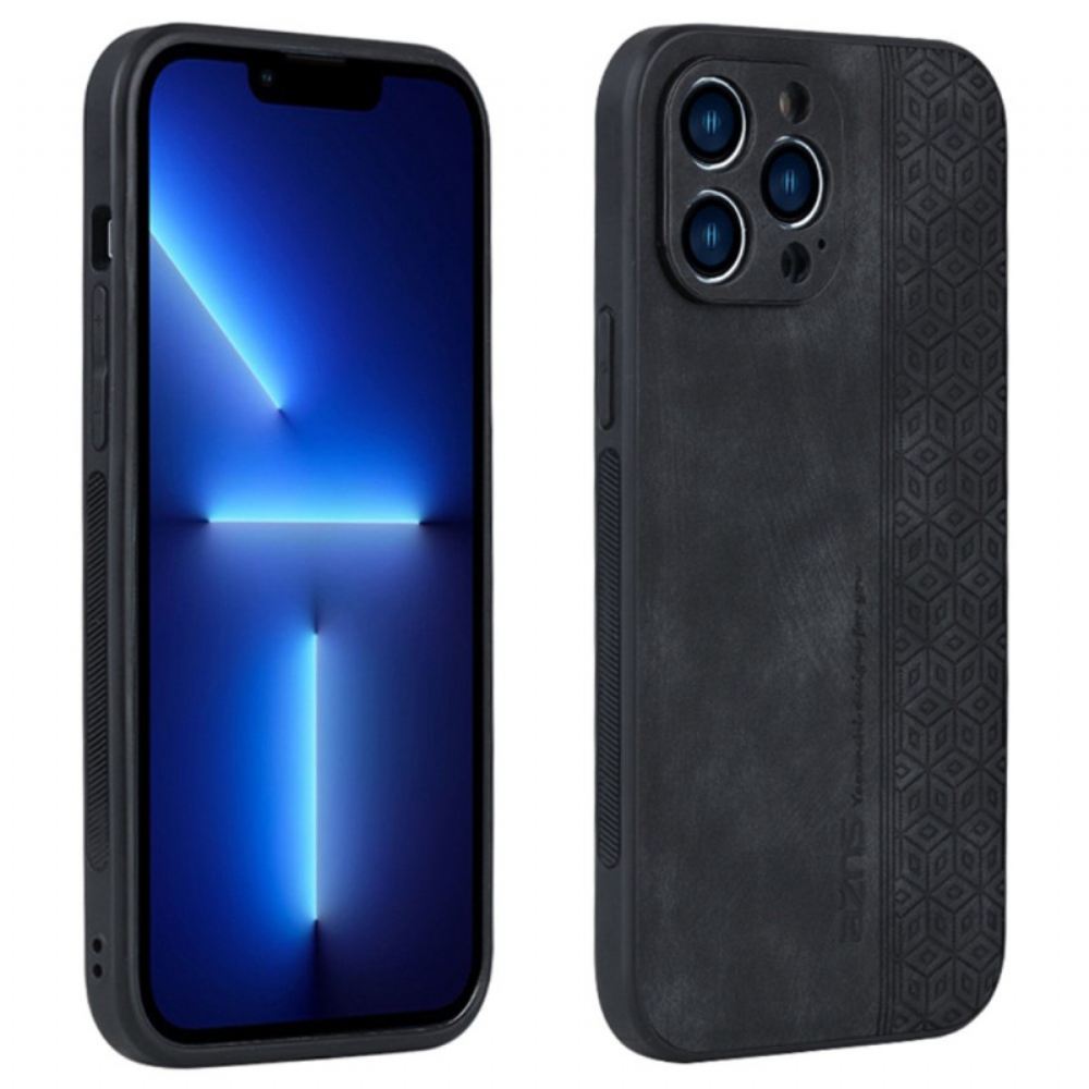 Kryt Na iPhone 14 Kožený Efekt Azns